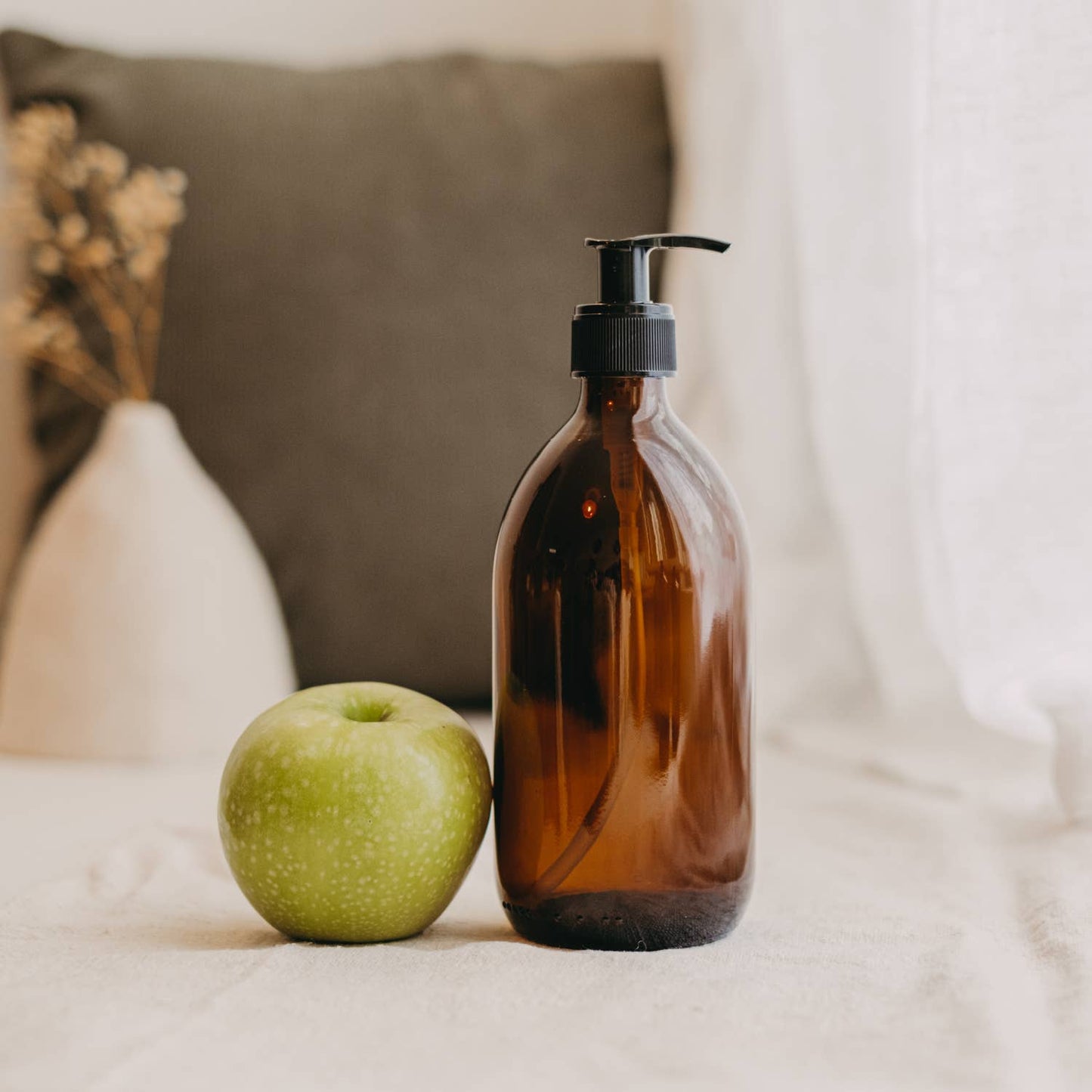 Amber Glass Pump bottle