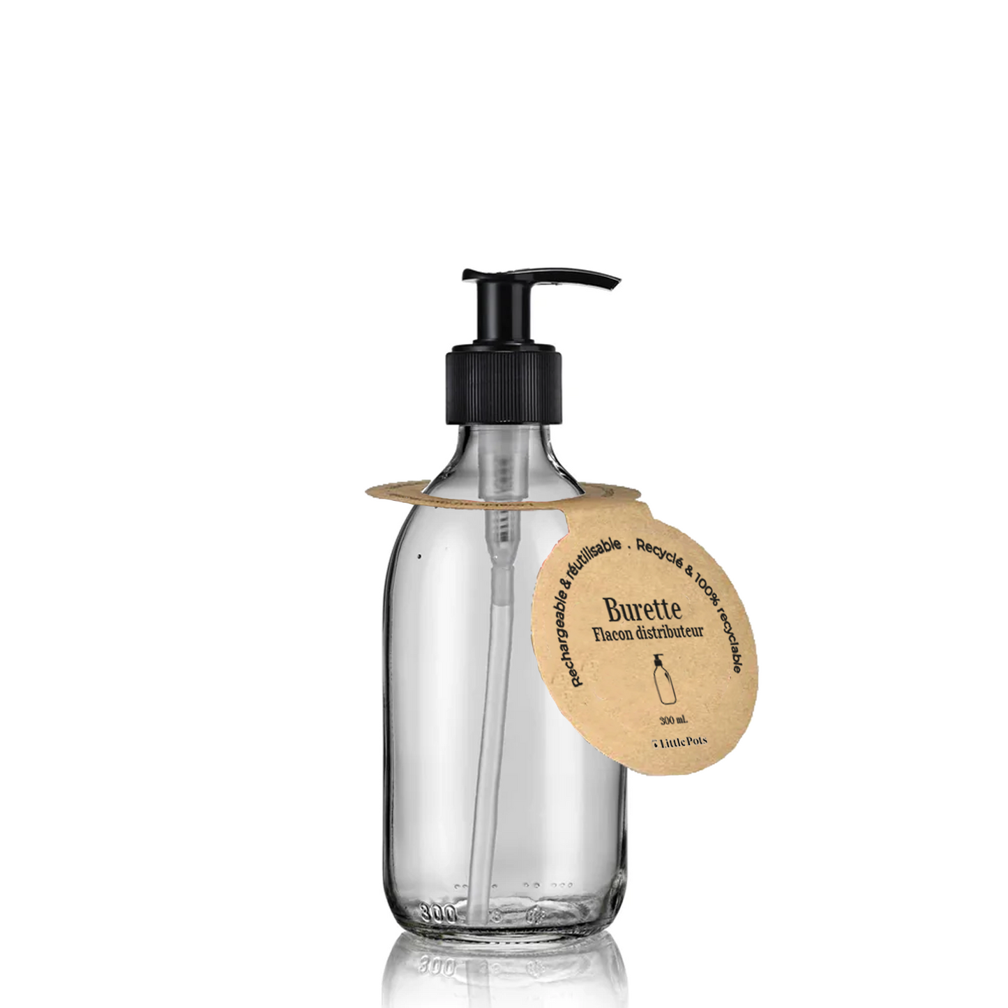 Clear Glass Pump bottle