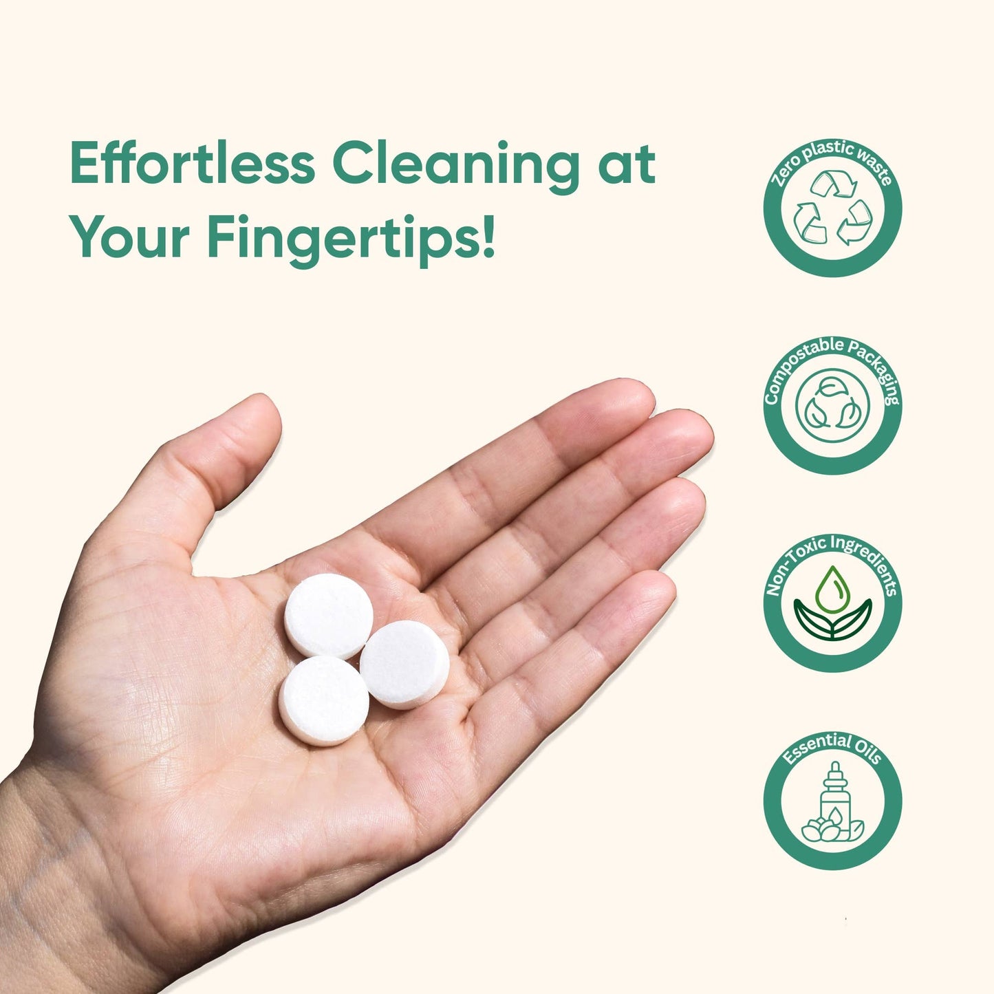 Green Llama Bathroom Cleaner Refill Tablets