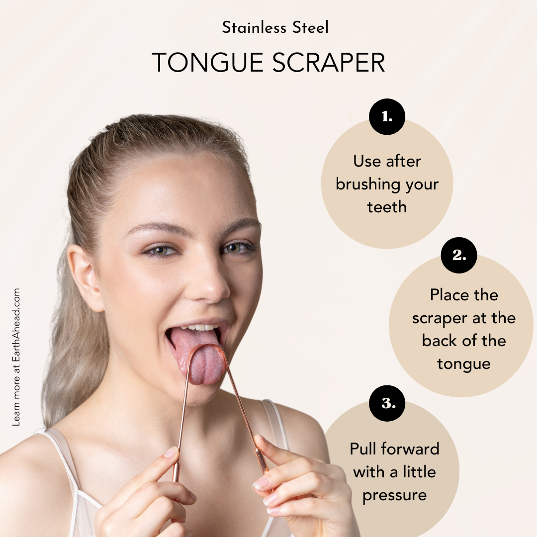 Stainless Steel Ayurvedic Tongue Scraper