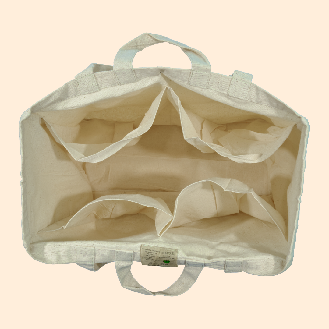 6 Pouch Canvas Tote