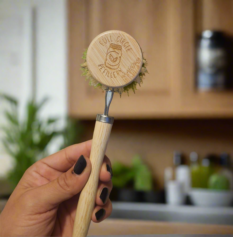 Bamboo Dish Brush (Clip in)