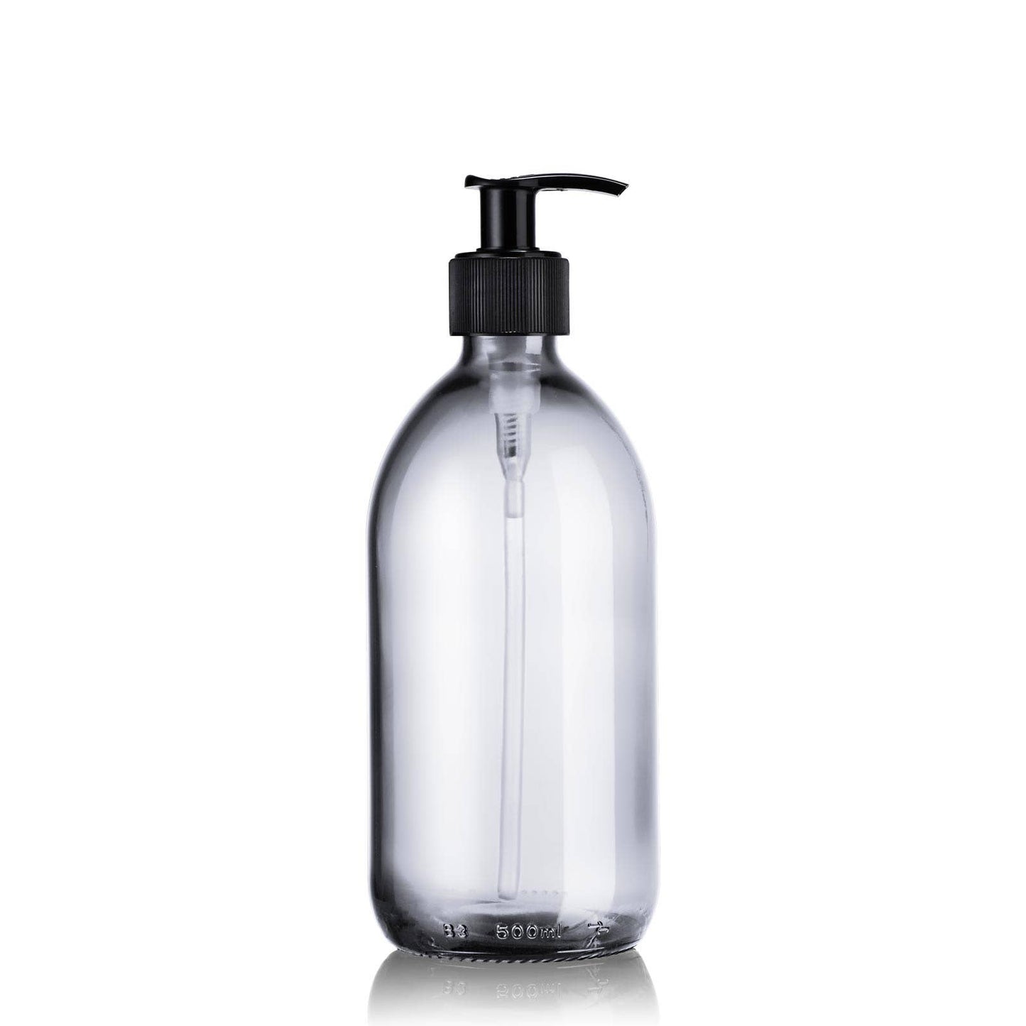 Clear Glass Pump bottle