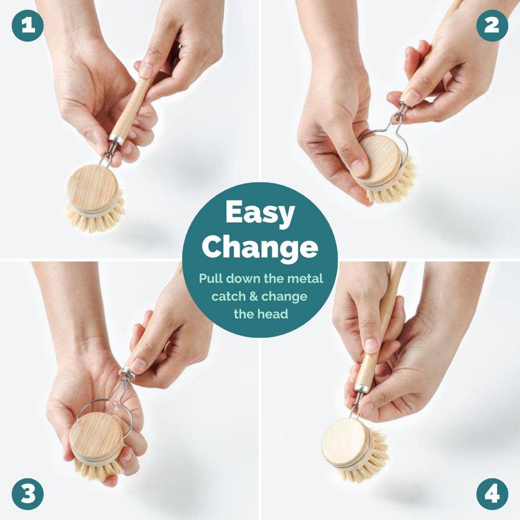 Replacement Dish Brush Heads