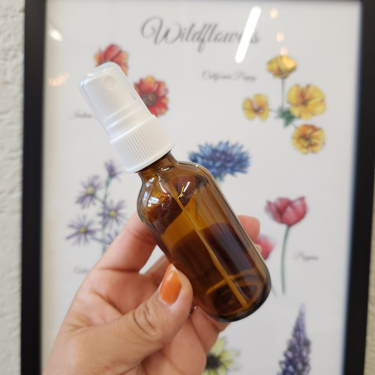 Amber Glass Spray Bottle