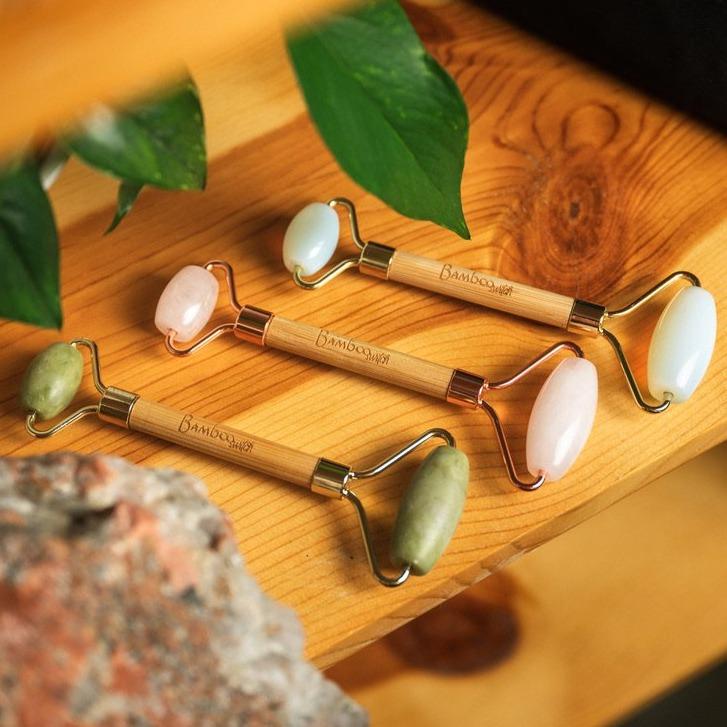 Bamboo Facial Massage Roller