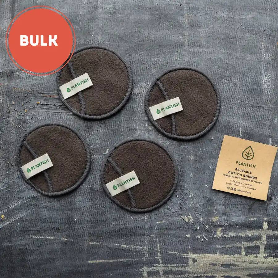 Reusable Cotton Rounds - Bamboo Charcoal