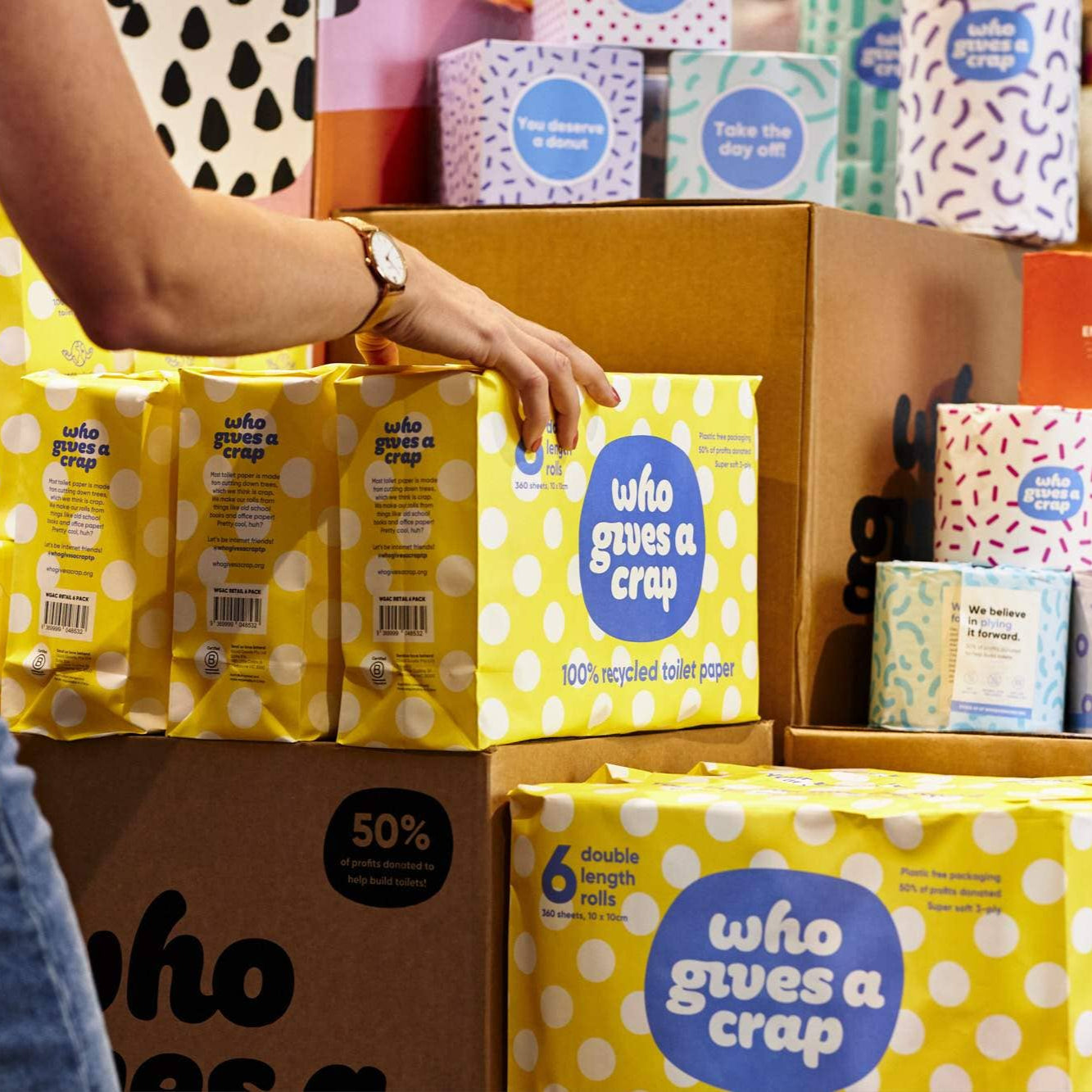 100% Recycled Toilet Paper WGAC