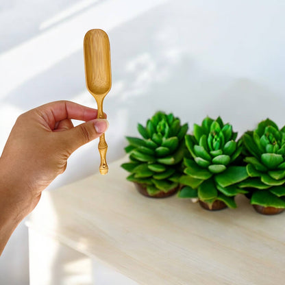 Hand Carved Bamboo Scoop