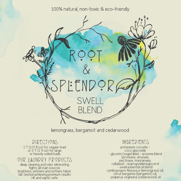 Root and Splendor refillable Laundry Soap