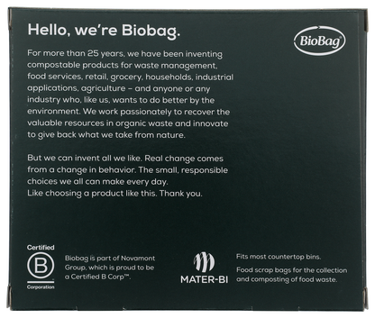 BioBag 100% Compostable 3-Gallon Food Waste Bag