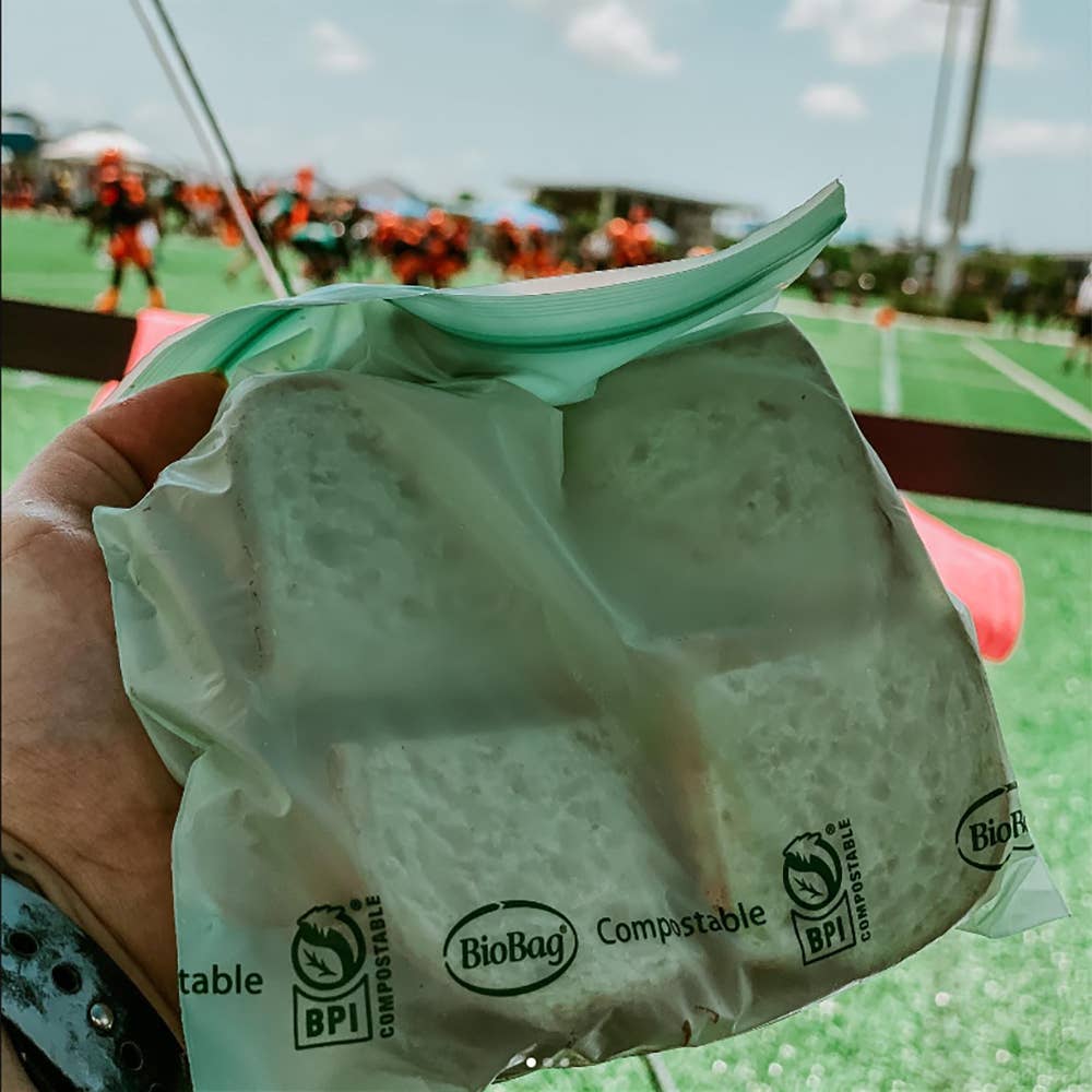 BioBag 100% Compostable Resealable Sandwich Bags