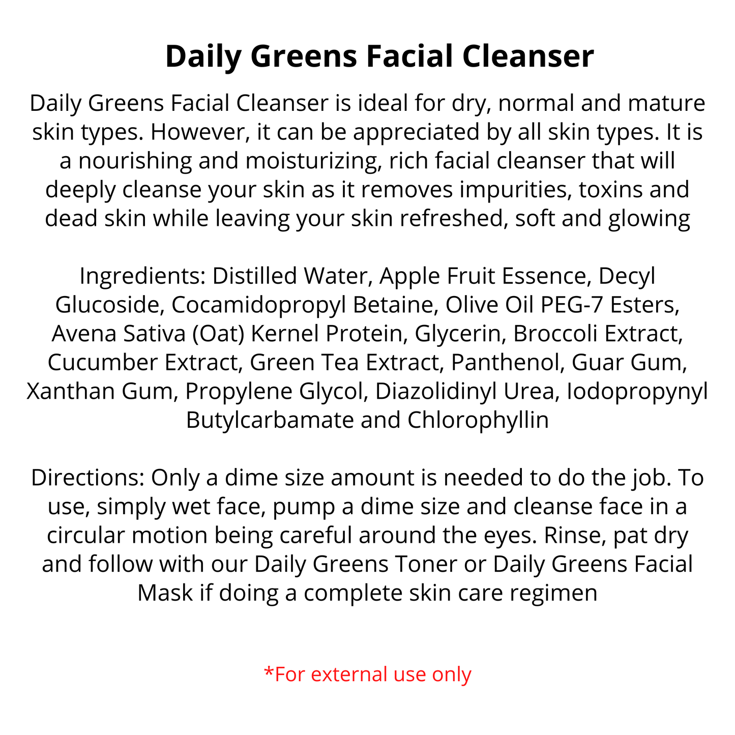 Refillable Face Wash