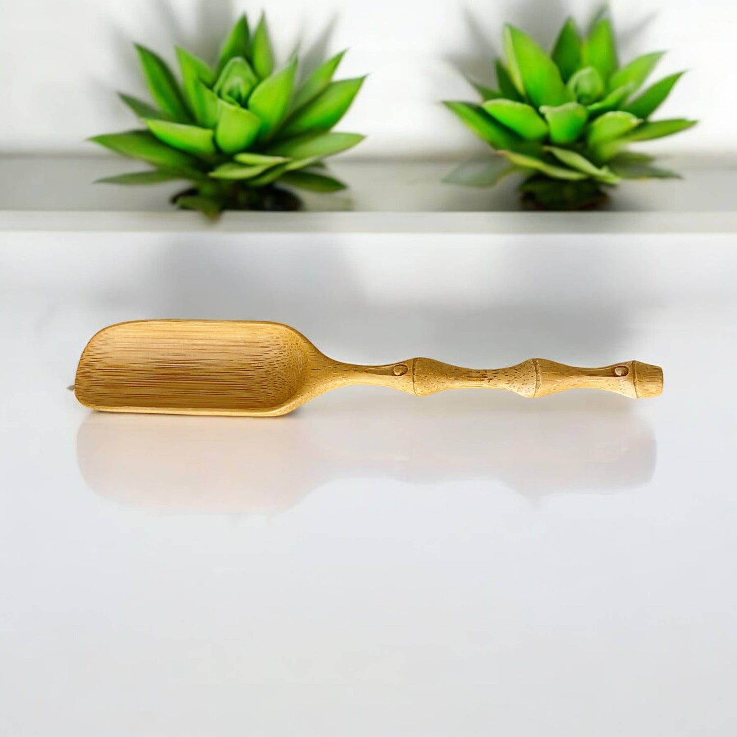 Hand Carved Bamboo Scoop