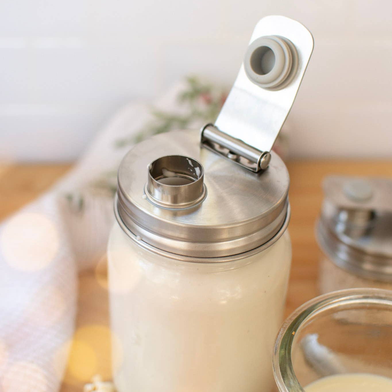 Pourable Mason Jar Lid