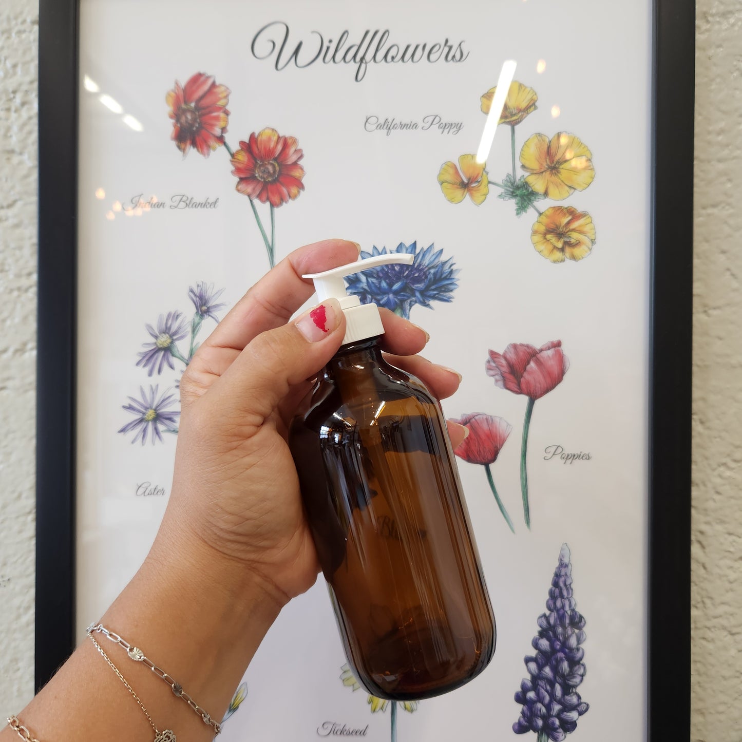 Glass Pump bottle