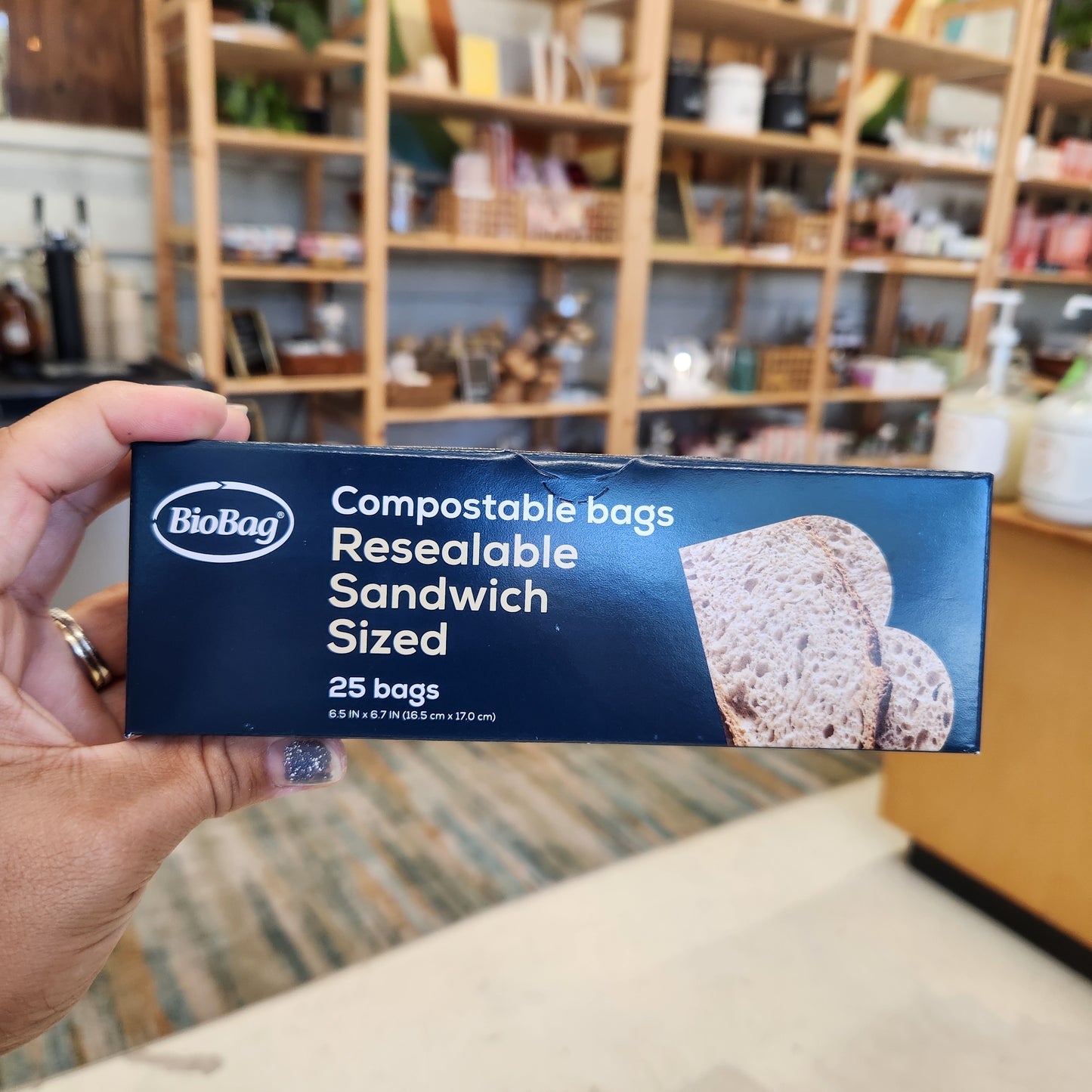 BioBag 100% Compostable Resealable Sandwich Bags
