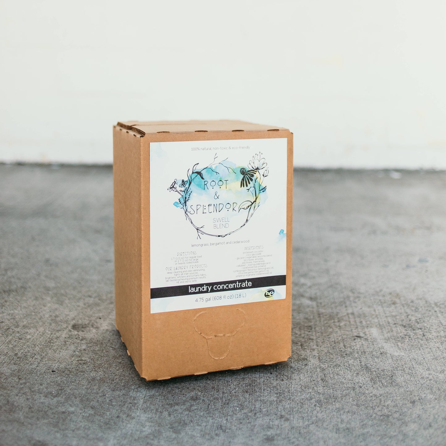 Root and Splendor refillable Laundry Soap